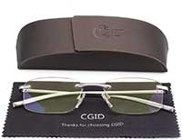 CGID Lesebrille aus leichter Metalllegierung mit Etui